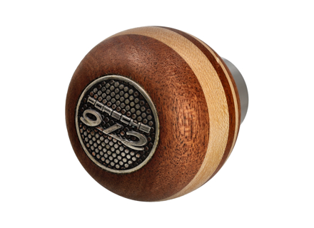 Mahogany and maple wood gearshift knob. Porsche 912 - 90142401400