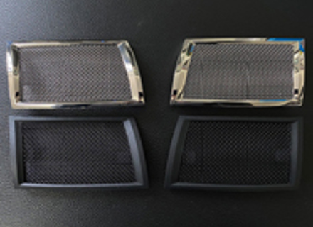 Mesh horn grill set. Porsche 911/912 69-73 - 90155943103, 90155943203, 91155943103, 91155943203, 1684500376, 1684500386