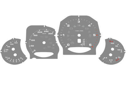 Dial face set, KMH. Porsche 970 Panamera diesel Dial face set, KMH. Porsche 970 Panamera diesel