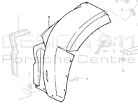 Wheel Arch Liner Front. Porsche 964 Turbo - 96550412501, 96550412601 Wheel Arch Liner Front. Porsche 964 Turbo - 96550412501, 96550412601