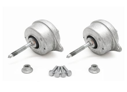 Kit de supports moteur, lot de 2. Porsche 997.1 Carrera Cabriolet et Targa 3.6L / 3.8L - 99737504907, 99737504905, 99737504903