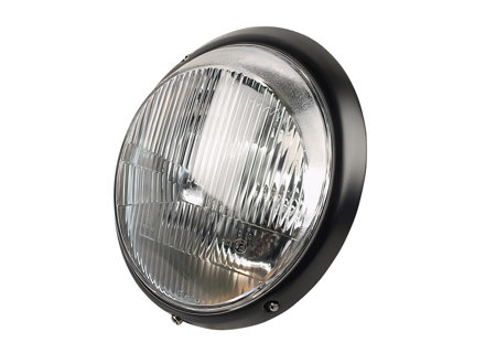 Headlamp, black rim. Porsche 911 1969-86 (non leveling type) LHD CARS - 91163111302, 911.631.113.02 - EP092822, 1695100200