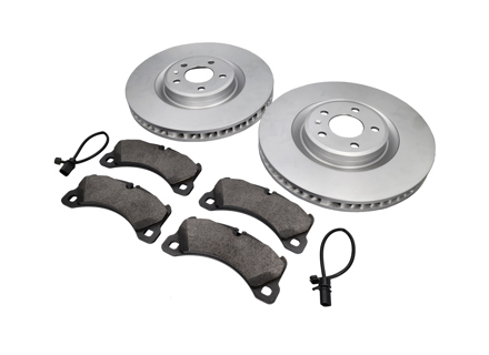 Frenos delanteros paquete de discos y pastillas de freno Porsche Macan 3.0L - 95B615301T, 95B615302R, 971698151AD, 95B907253 Frenos delanteros paquete de discos y pastillas de freno Porsche Macan 3.0L - 95B615301T, 95B615302R, 971698151AD, 95B907253