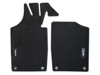 Floor mats, set, Black, Nubuck edge binding for Porsche 914 - 91455102300 Floor mats, set, Black, Nubuck edge binding for Porsche 914 - 91455102300