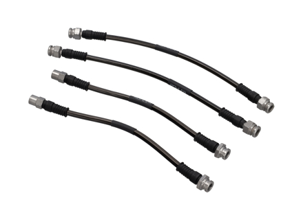 Remslangen Gevlochten roestvrij staal (set van 4) Voor & Achter Porsche 964 - 91135508700, 91135508701, 91135508702, 99335513900, 99335513901, 99335513902